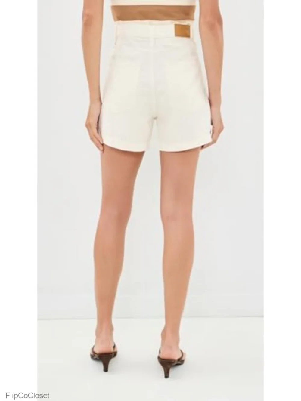 Pistola Kimora High Rise Linen Blend Casual Shorts Size 29